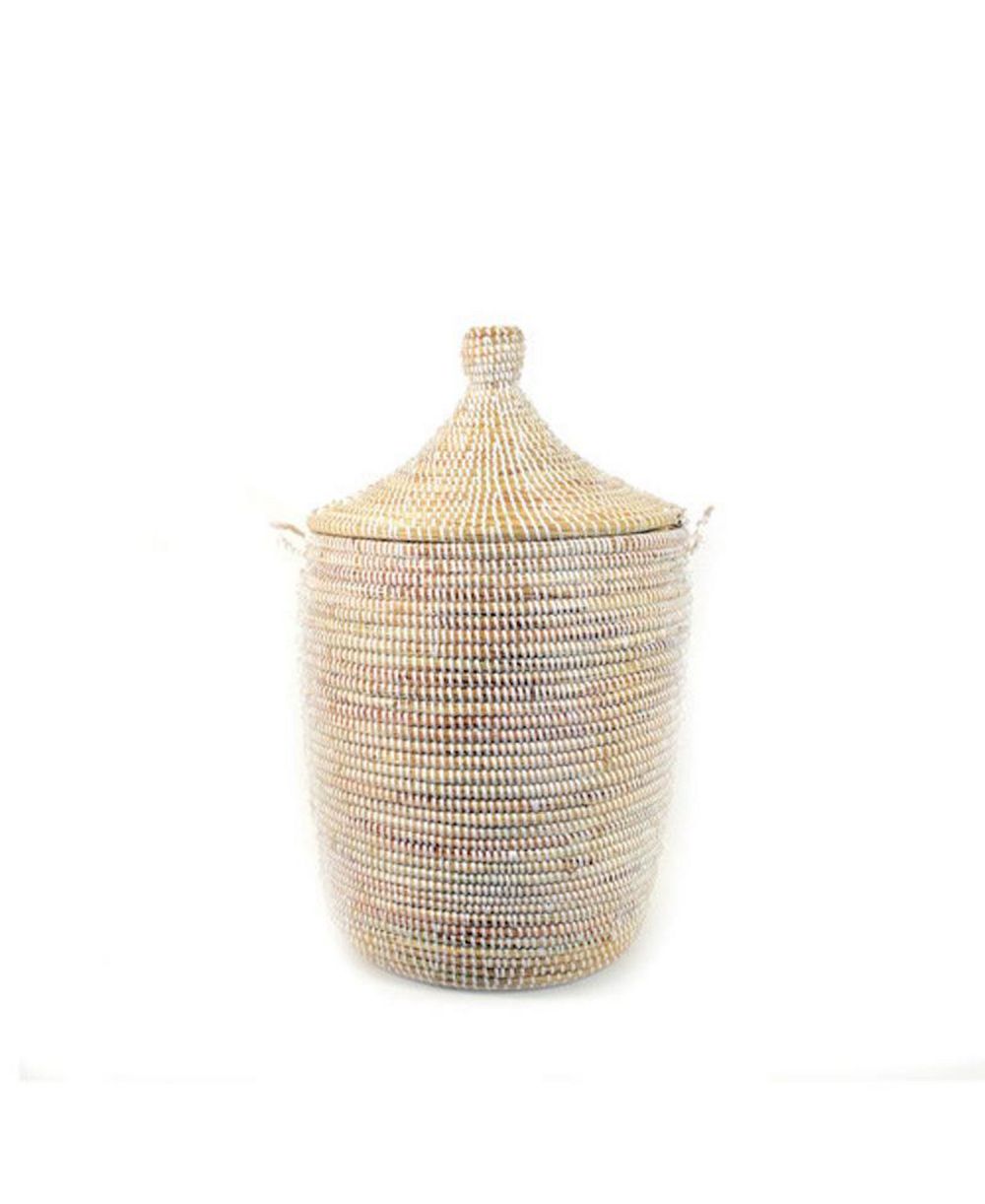 Mbare, Dou Lid Storage Basket Monochrome
