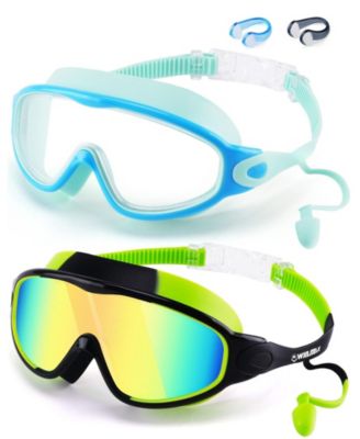 GNUADZ Swimming Goggles Anti Fog UV Protection Mirror Lens 2Pack