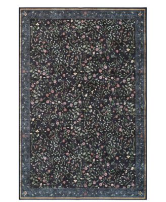 Hunter Eleanor Washable Non-Slip Printed Chenille Accent Rug, 72" x 48"