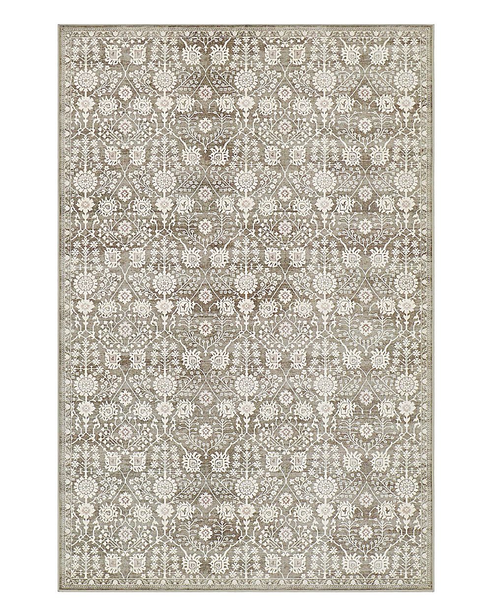 Hunter Florence Washable Non-Slip Printed Chenille Accent Rug, 72" x 48"