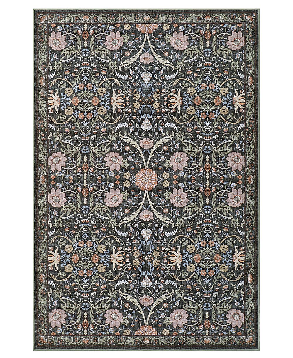 Hunter Abrabella Washable Non-Slip Printed Chenille Accent Rug, 72" x 48"