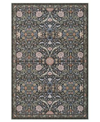 Hunter Abrabella Washable Non-Slip Printed Chenille Accent Rug, 72" x 48"