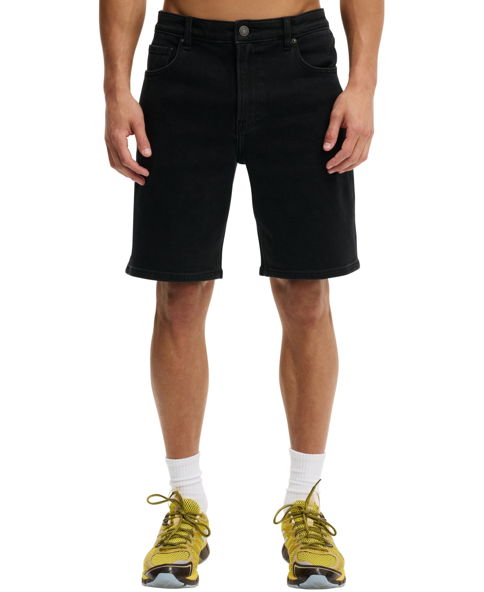 COTTON ON Men's 9" Loose Straight Denim Shorts