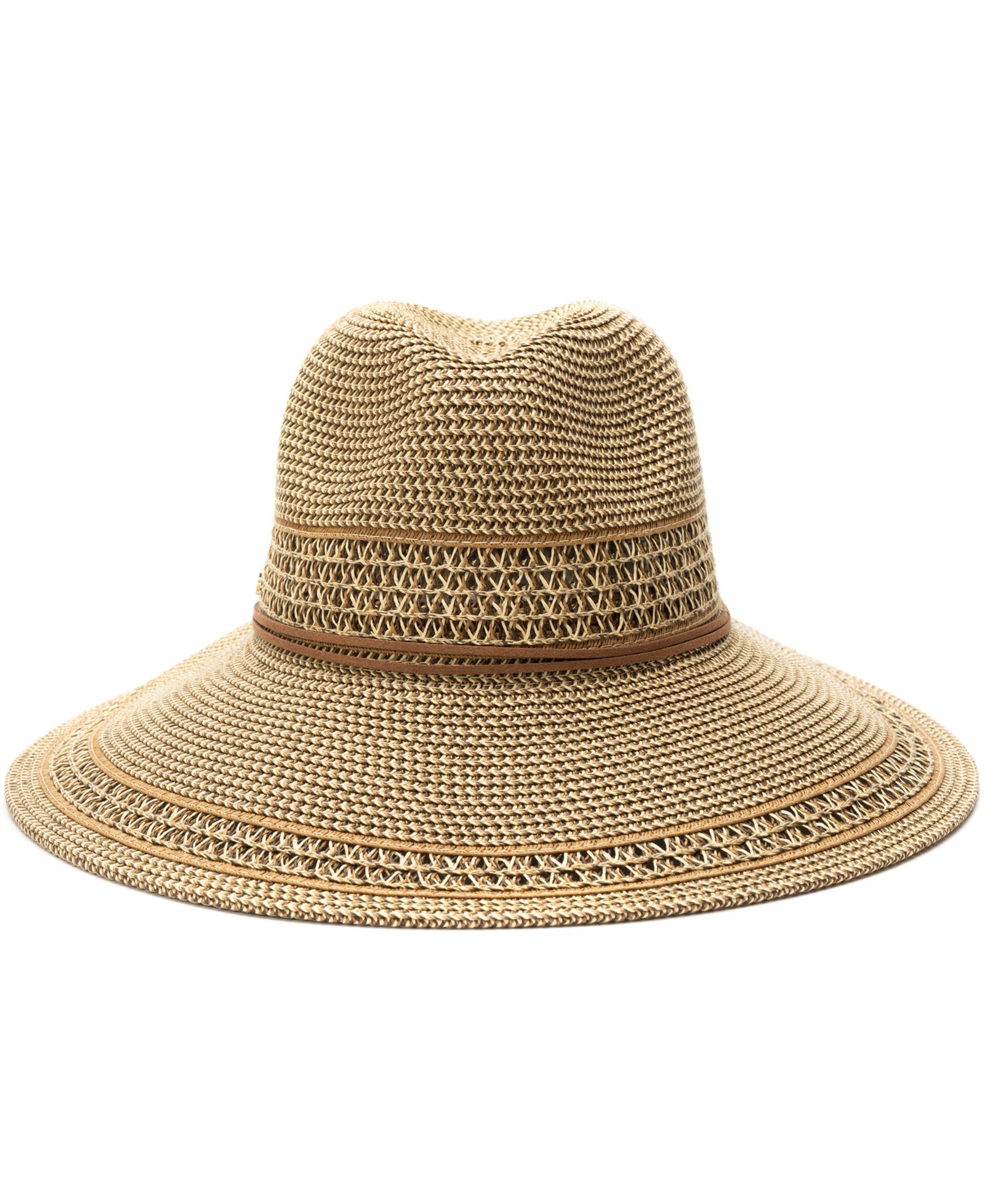 Vince Camuto Tapered Back Tweed Panama Hat