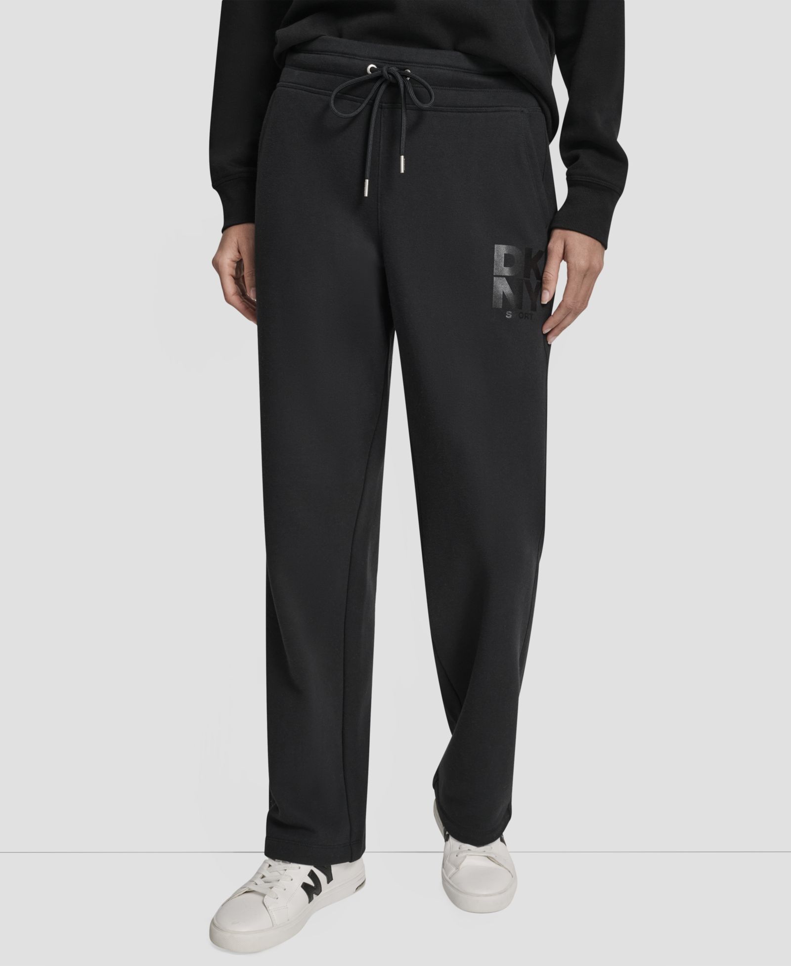 DKNY Women's Sport Stacked Transfer Logo Track Pants