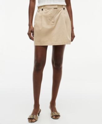 Женская мини-юбка Tommy Hilfiger Cotton Chino Pleated