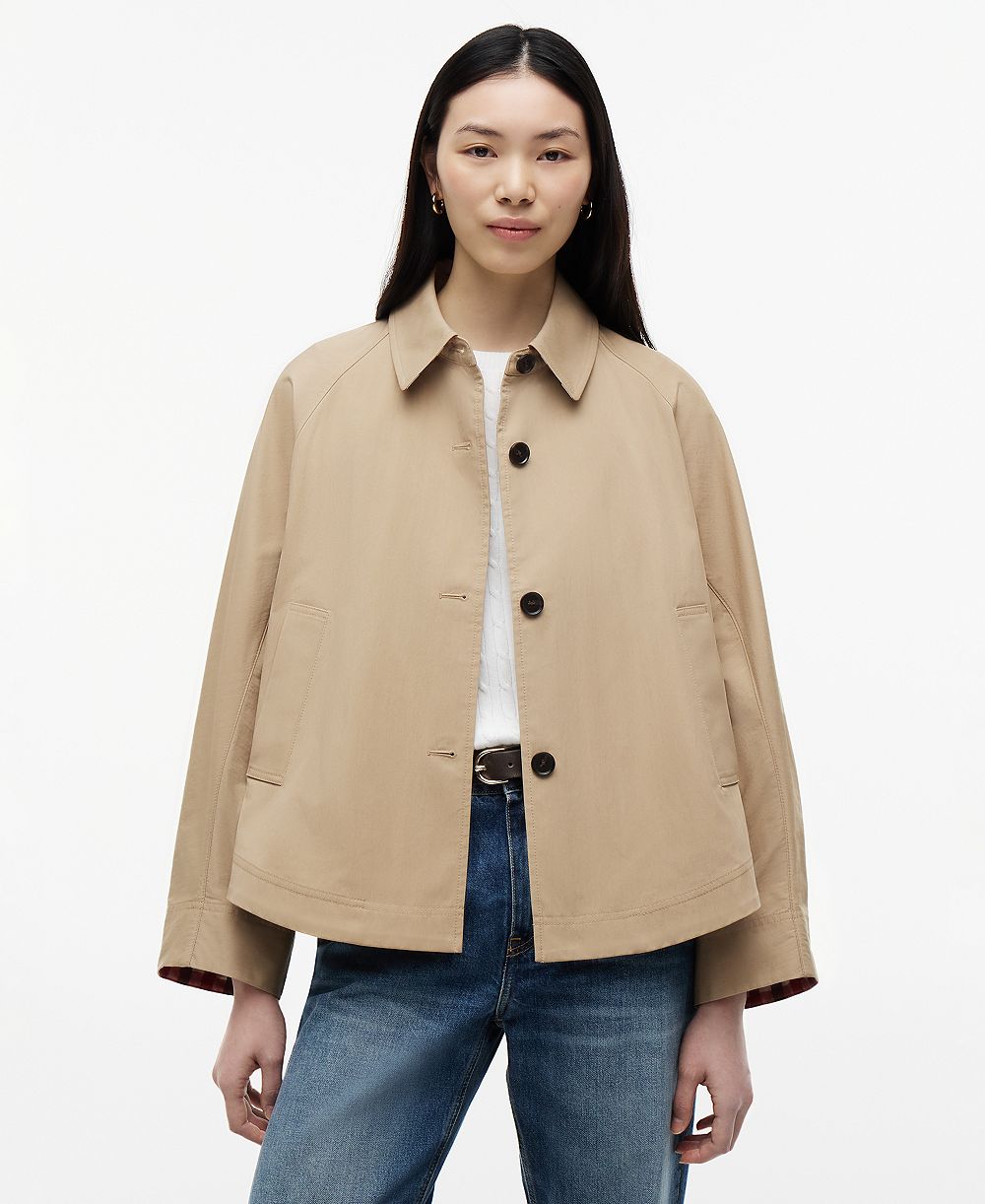Женская хлопковая куртка Tommy Hilfiger Collared Long-Sleeve