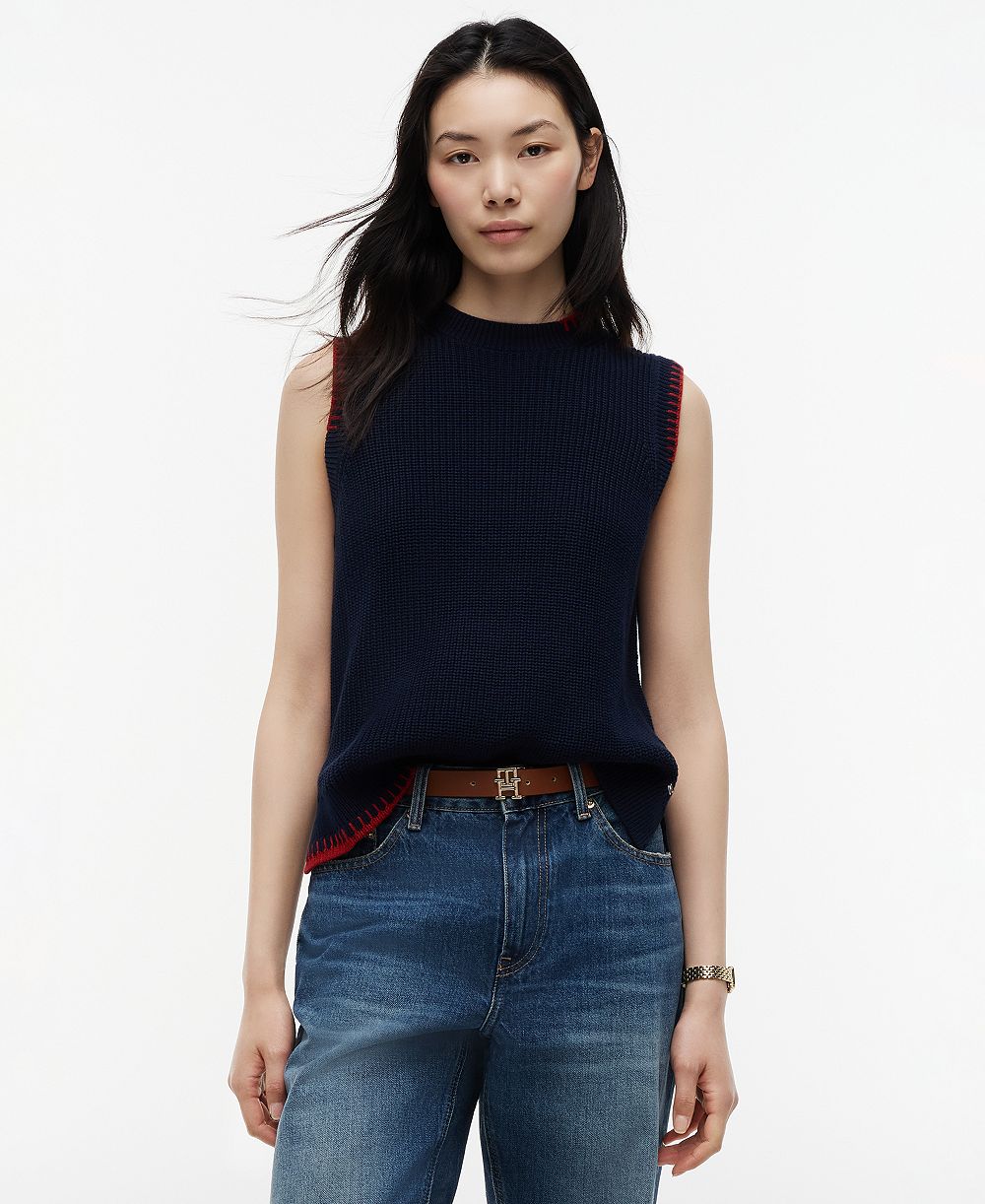 Женский жилет Tommy Hilfiger Crochet Detail Crewneck Sleeveless