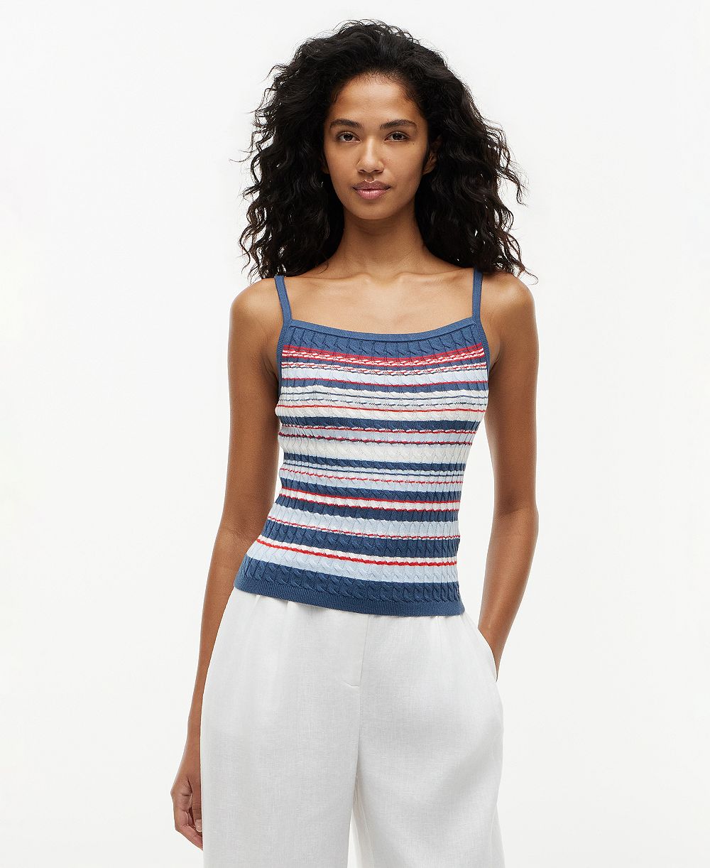Tommy Hilfiger Women's Cotton Cable Strap Top