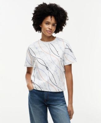 Женская футболка Tommy Hilfiger Interlock Boxy Crewneck Short-Sleeve