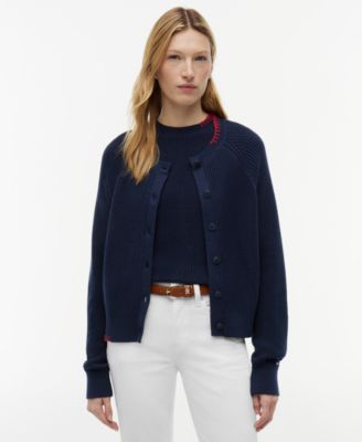 Женский кардиган Tommy Hilfiger Women's Crochet Detail Crewneck Sweater