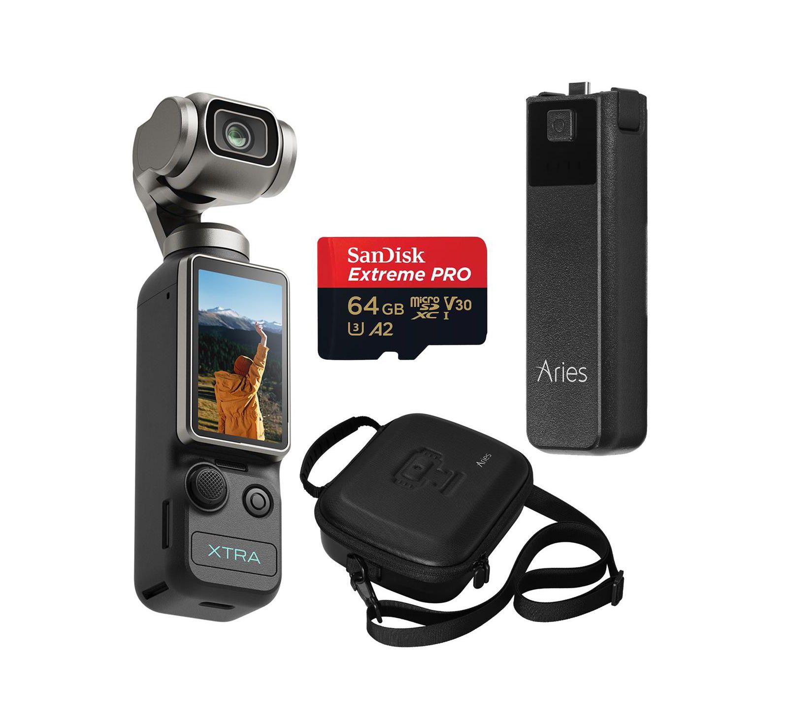 XTRA EDGE Muse 4K Action Camera Bundle with 64GB SD Card