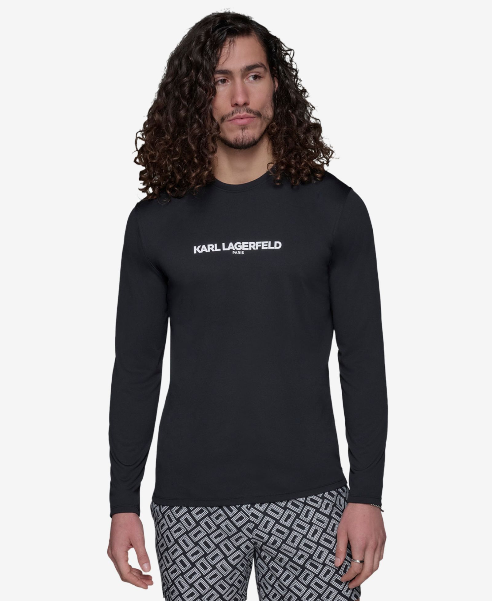 Мужской лонгслив KARL LAGERFELD PARIS Logo Rashguard