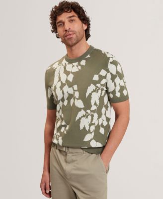 Мужская трикотажная футболка Ted Baker Alddat Leaf