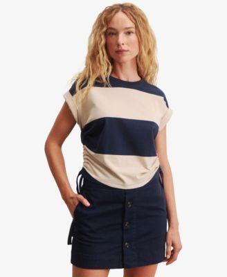 Sanctuary Women's Ruched Crewneck T-Shirt