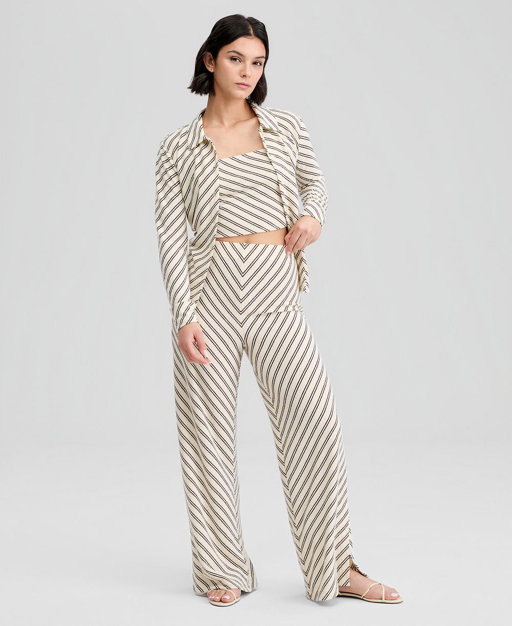 Женские брюки And Now This Striped Pull-On