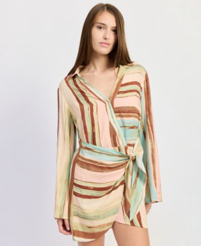 En Saison Women's Lana Long-Sleeve Mini Dress