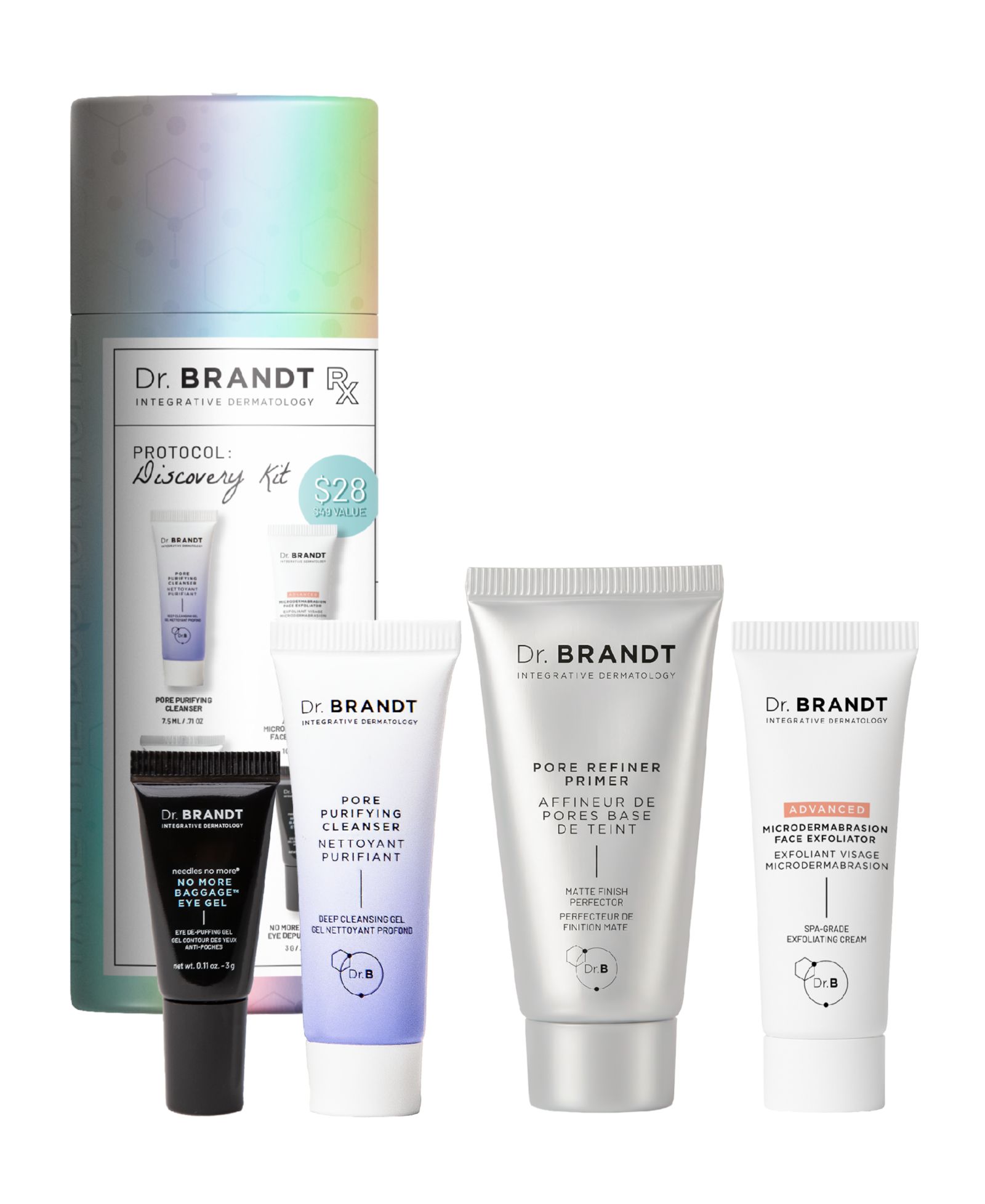 Набор для ухода за кожей Dr. Brandt Discovery Kit из 4 предметов
