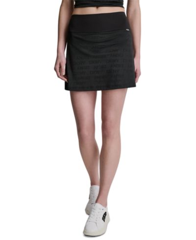 Женская юбка-шорты DKNY Sport с боковыми карманами и логотипом