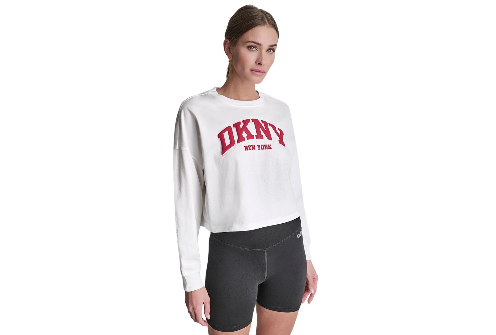 DKNY Sport Women's Varsity Logo Dropped Shoulder T-Shirt