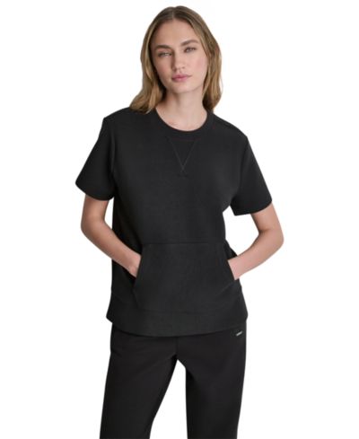 DKNY Sport Women's Short-Sleeve Crewneck Top