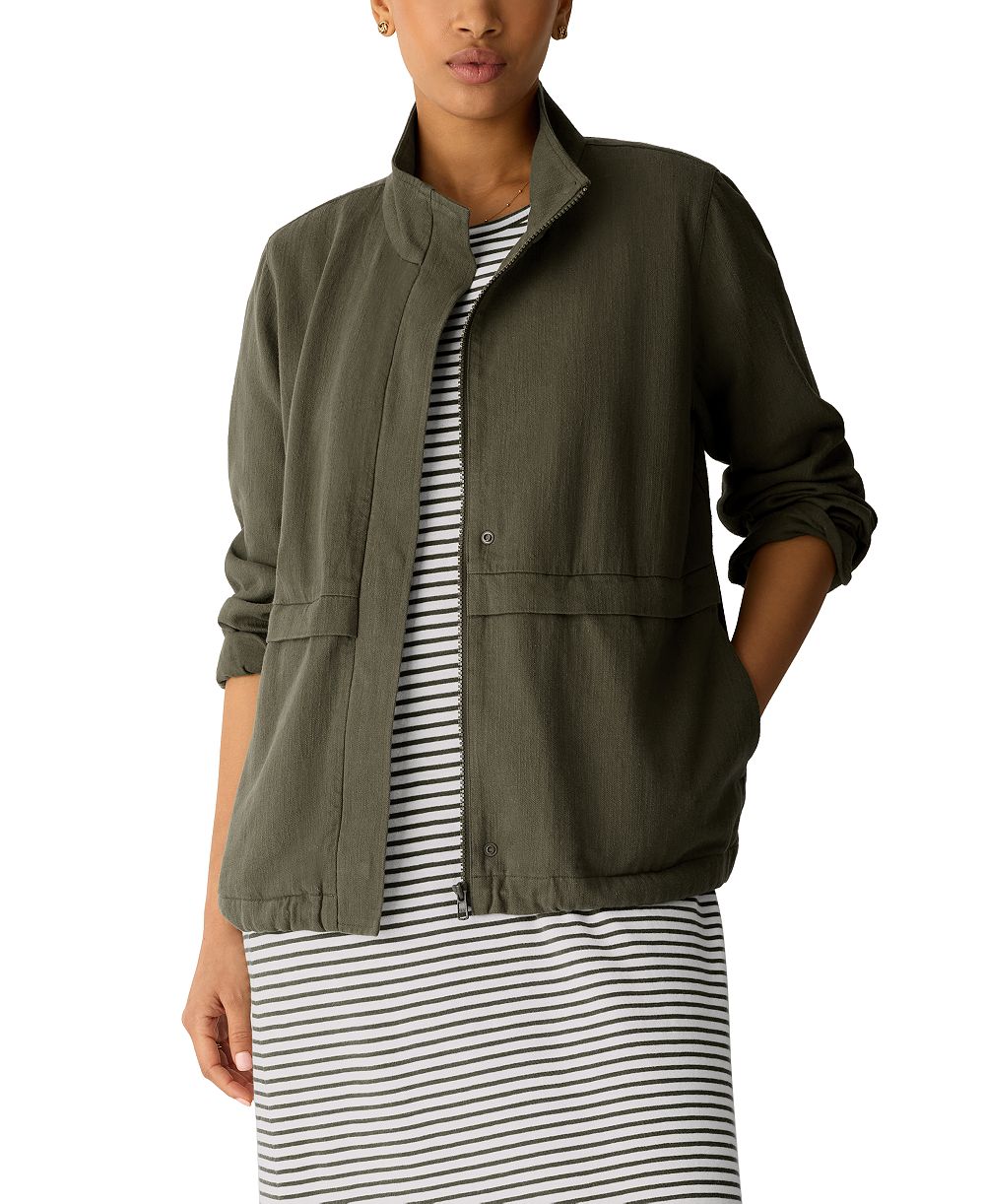 Женская куртка на молнии Eileen Fisher, размеры Regular и Plus