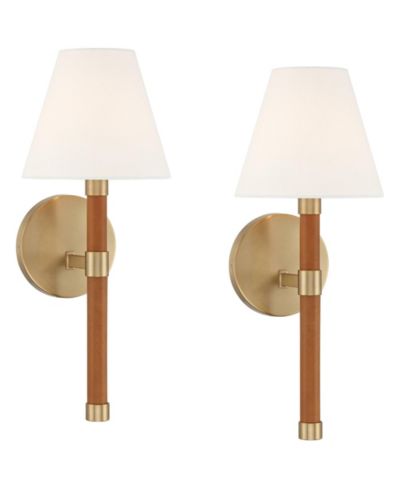 Настенный бра Possini Euro Design Aniline 17 1/2"H, комплект из 2 шт.