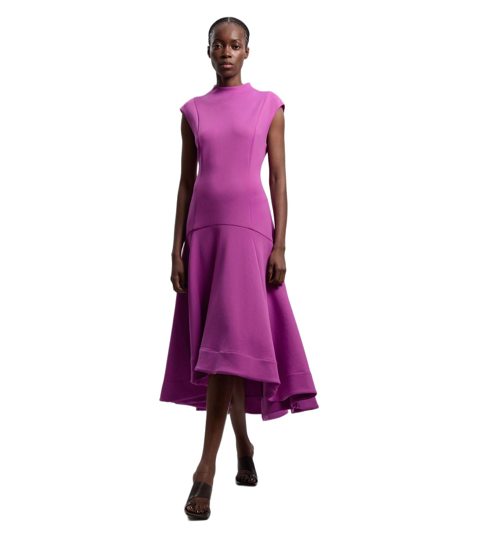 Женское платье Karen Millen Ruffle Hem Sleeveless Midi