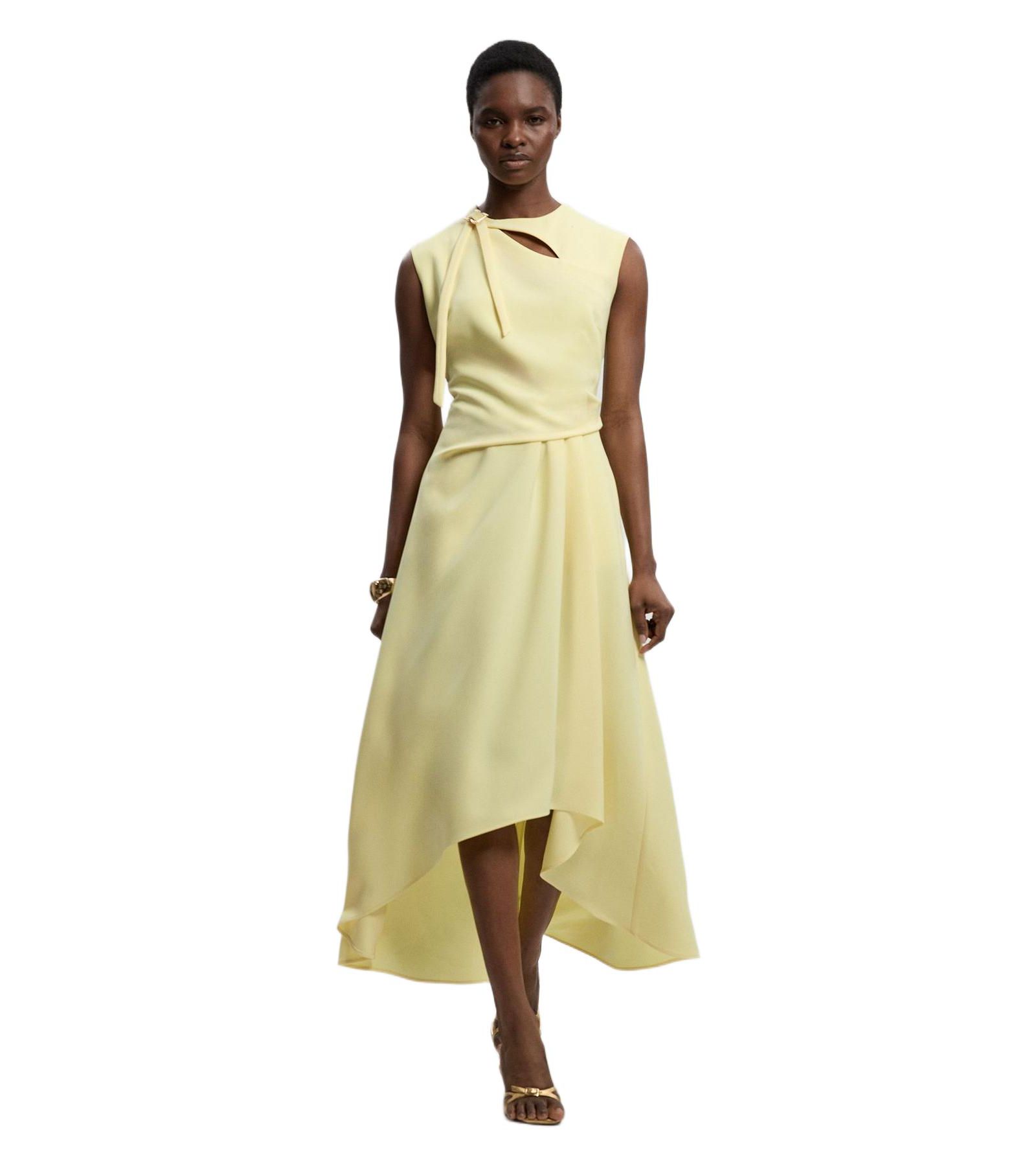 Платье Karen Millen Women's Tailored Drape Neck Midi