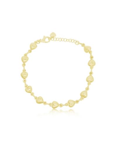 The Lovery Puffy Heart Bracelet 14K Gold-Plated Sterling Silver
