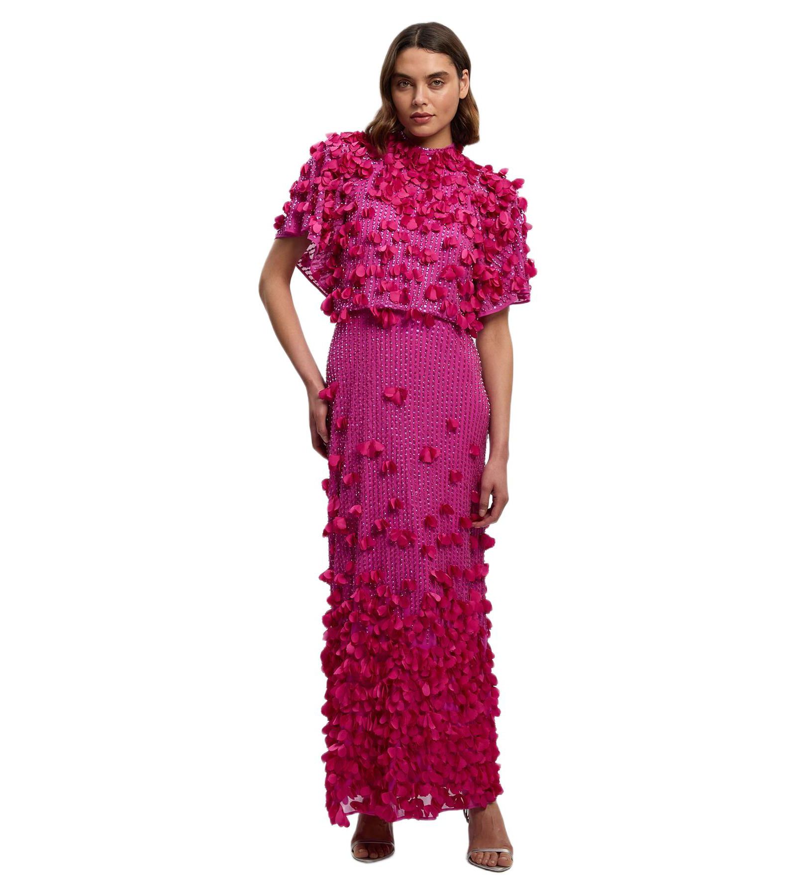 Женское вечернее платье Karen Millen Crystal Applique Angel Sleeve Maxi