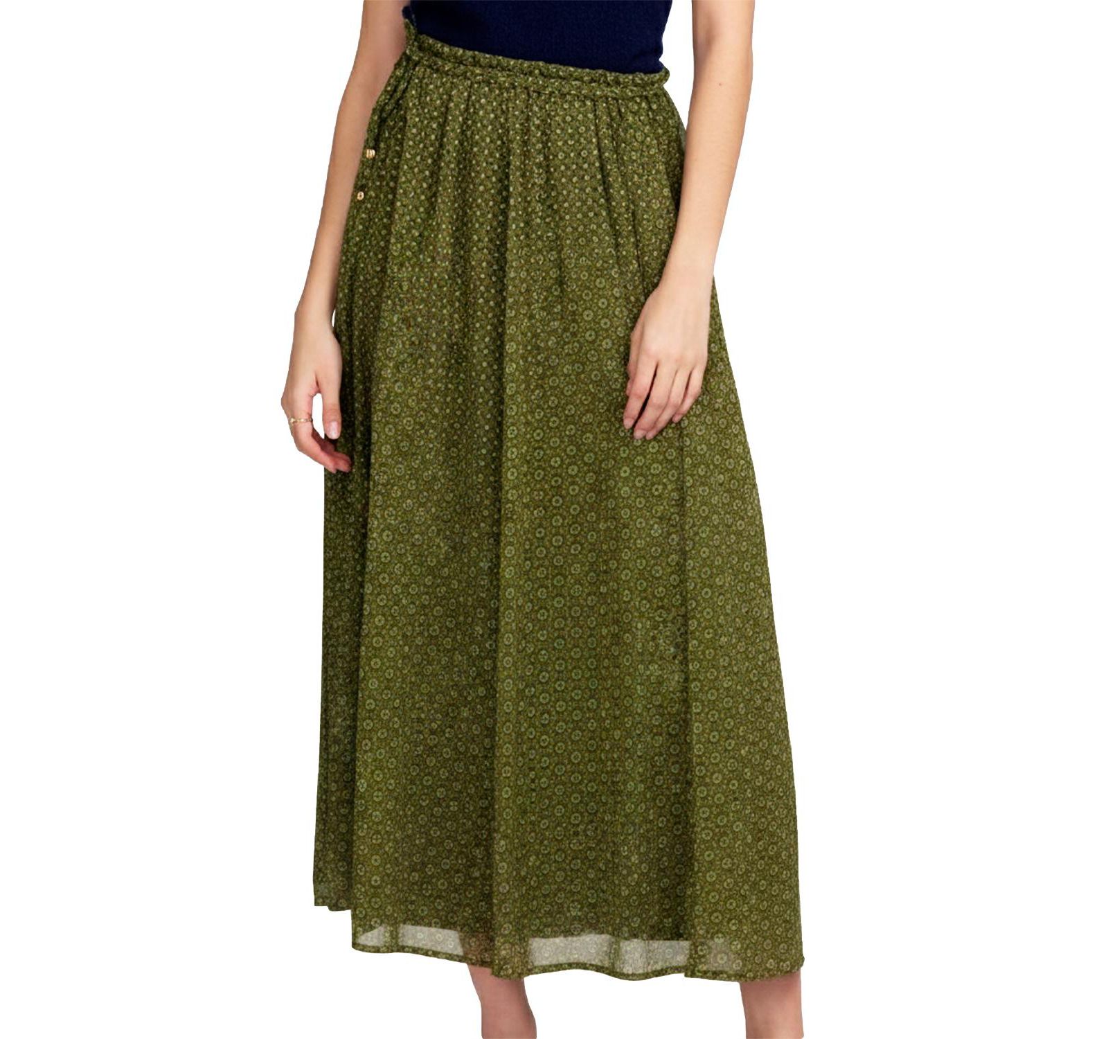 ELLE Collection Women's Printed Chiffon Skirt