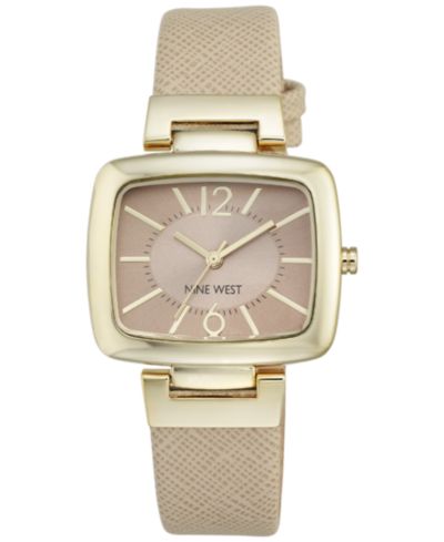 Часы Nine West Women's Natural Leather Strap, 36mm NW/1856NTNT