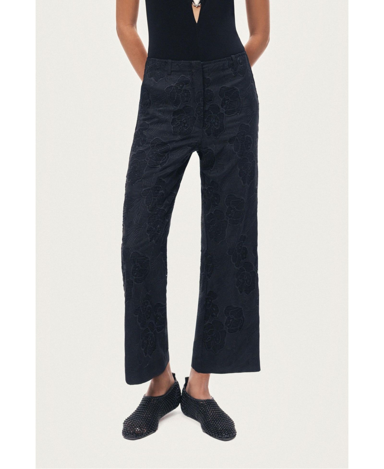 NOCTURNE Women's Printed Relaxed Straight-Leg Pants