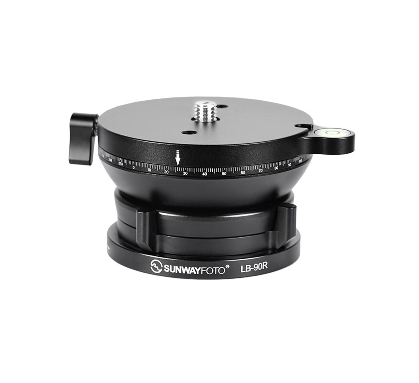 Sunwayfoto LB-90R 90mm Heavy-Duty Panoramic Leveling Base for Tripod Heads