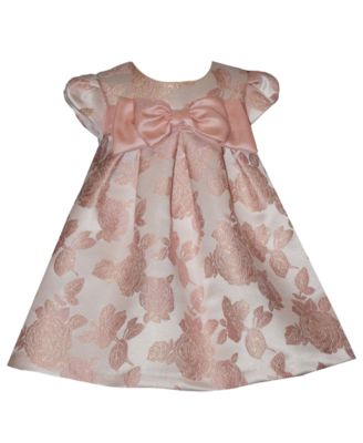 Детское платье Bonnie Baby Girls' Trapeze with Bow Short-Sleeve