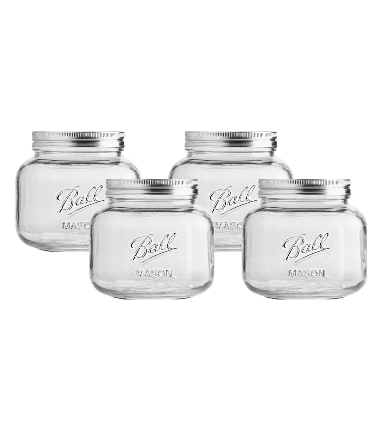 Ball Decorative Mason Jars, Half Gallon (64 oz), Pack of 4