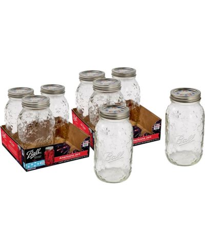 Стеклянные банки Ball Americana Mason Jars, Regular Mouth, 16 oz, 8 шт