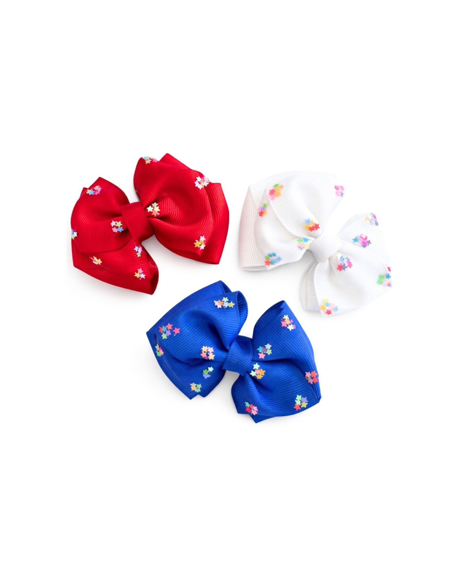 Bits & Bows Girls Bits and Bows Little/Big Firecracker Summer Hair Bow Set