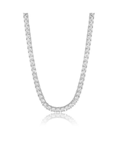 Элегантное колье Simona с круглым бриллиантовым фианитом 4mm
