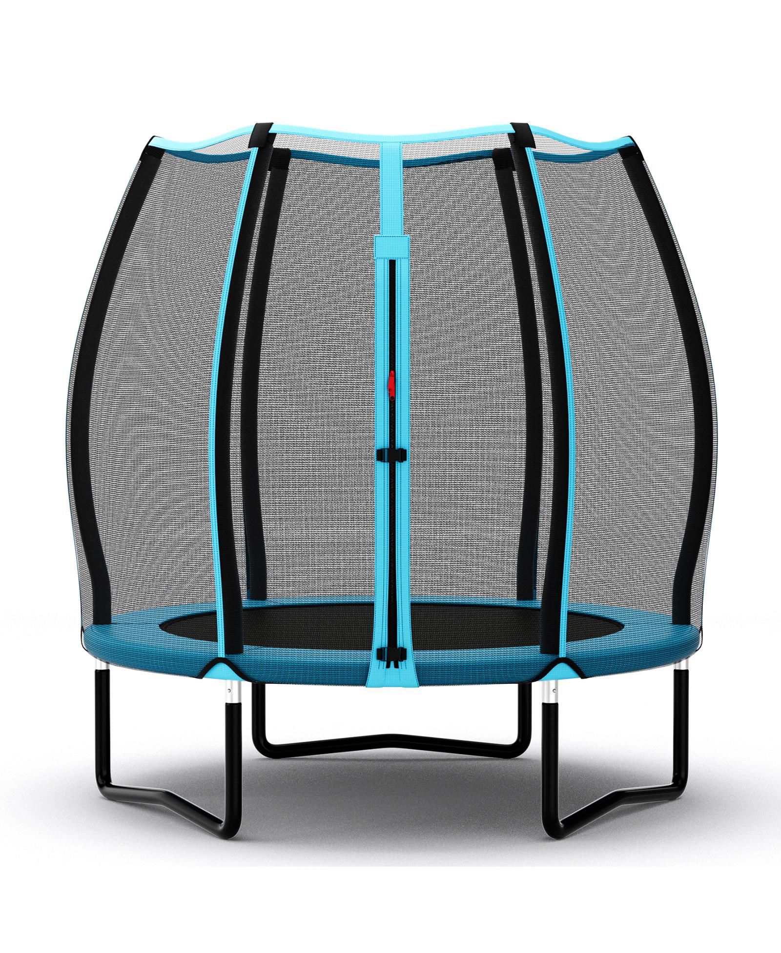 Slickblue Mini Toddler Trampoline with Safety Enclosure Net, 99 lb. Capacity, Ages 3+