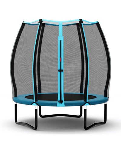 Slickblue Mini Toddler Trampoline with Safety Enclosure Net, 99 lb. Capacity, Ages 3+
