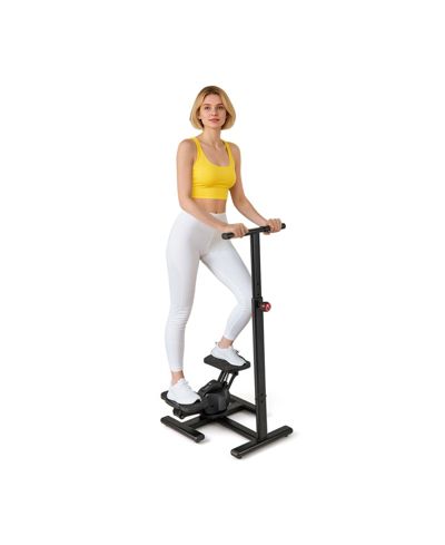 Fitness Stair Stepper with Twist Motion, Home Workout Exercise Equipment-Black