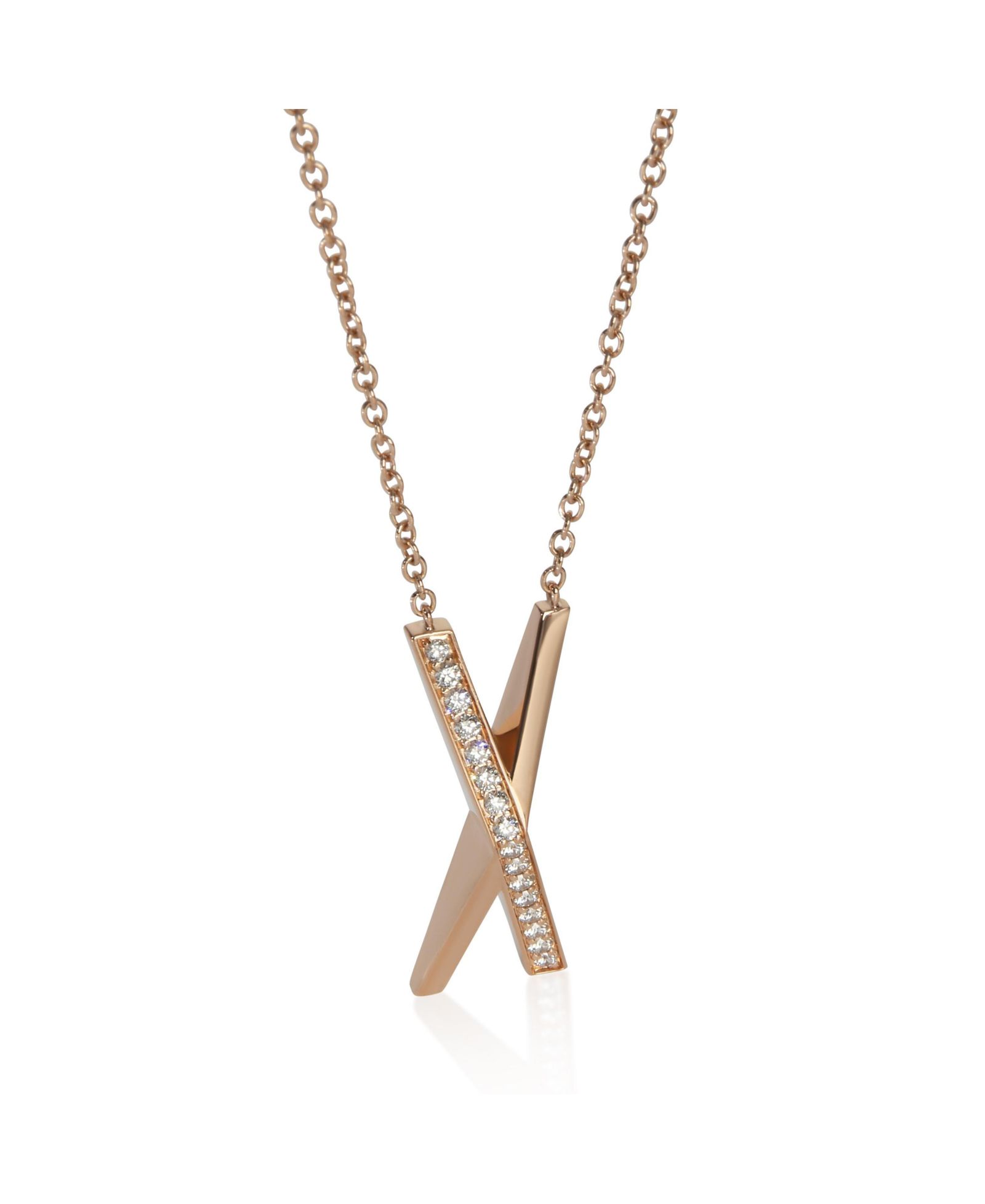 Pre-Owned Tiffany & Co подвеска Atlas X Rose Gold Diamond