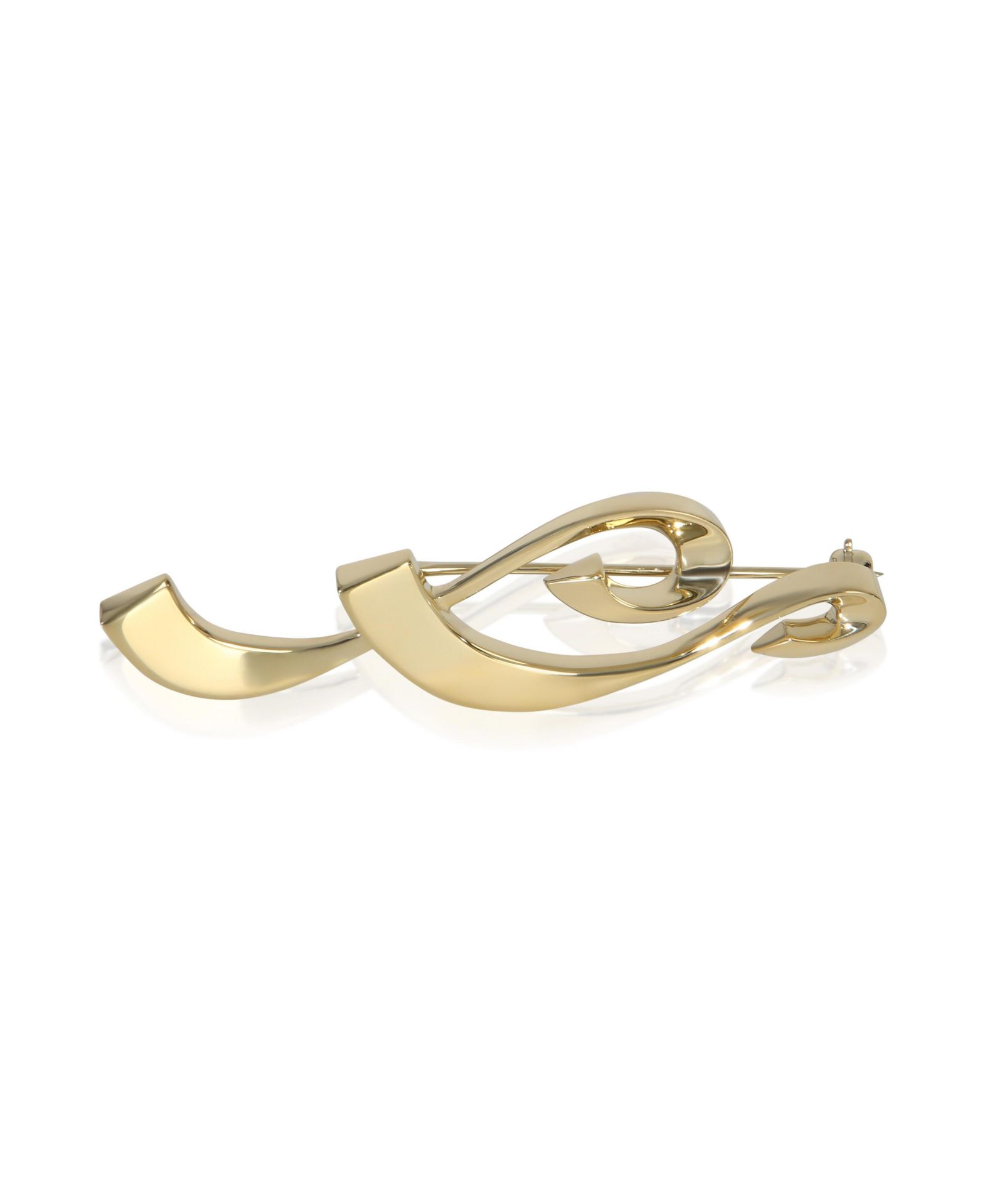 Брошь Pre-Owned Tiffany & Co Yellow Gold Paloma Picasso Musical Note