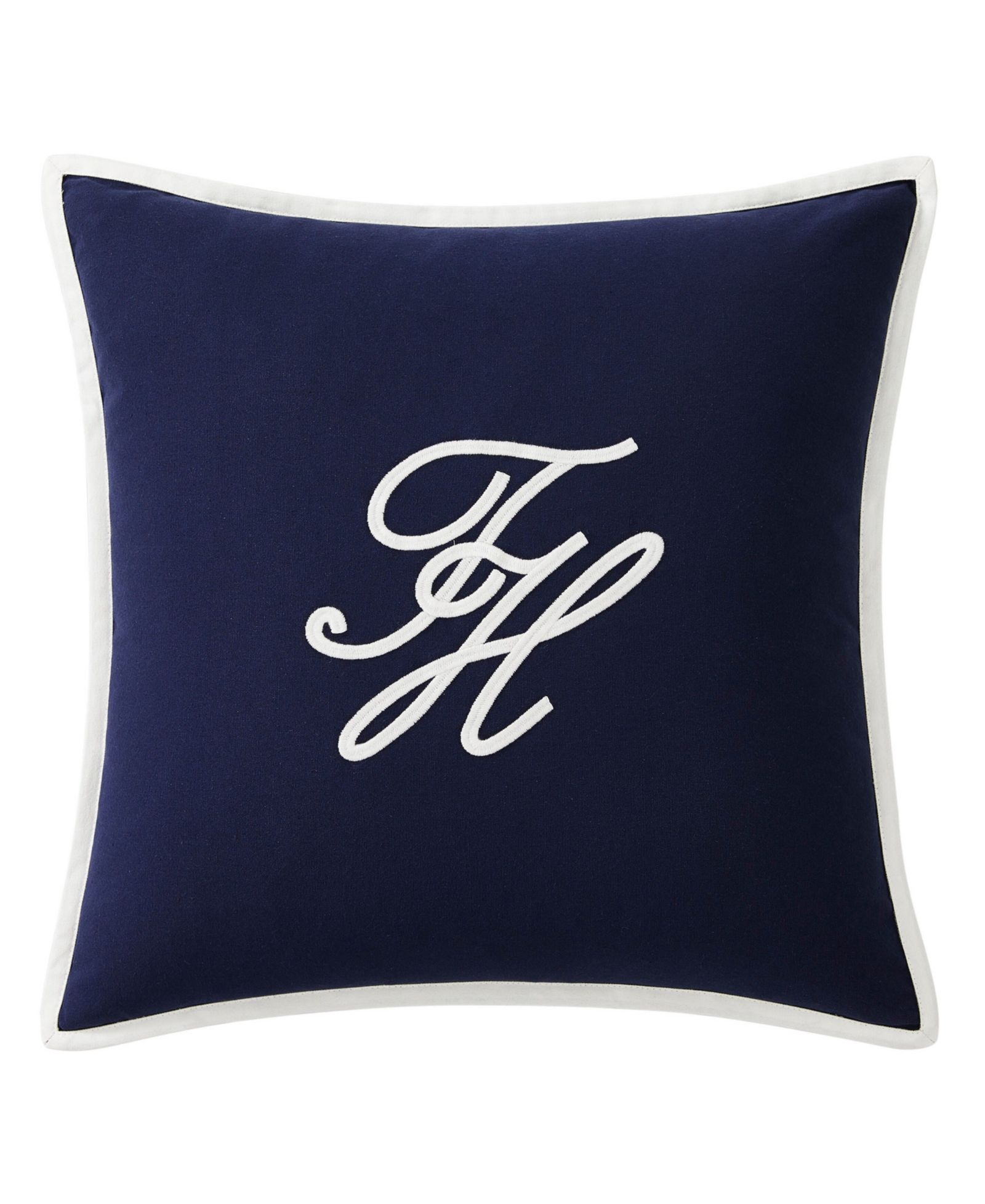 Tommy Hilfiger Swim Shop Monogram Cotton Decorative Pillow, 20" x 20"