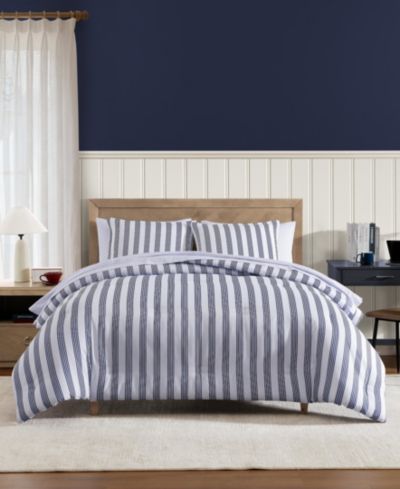 Tommy Hilfiger Комплект постельного белья Campus Stripe Washed Microfiber 7-piece, King