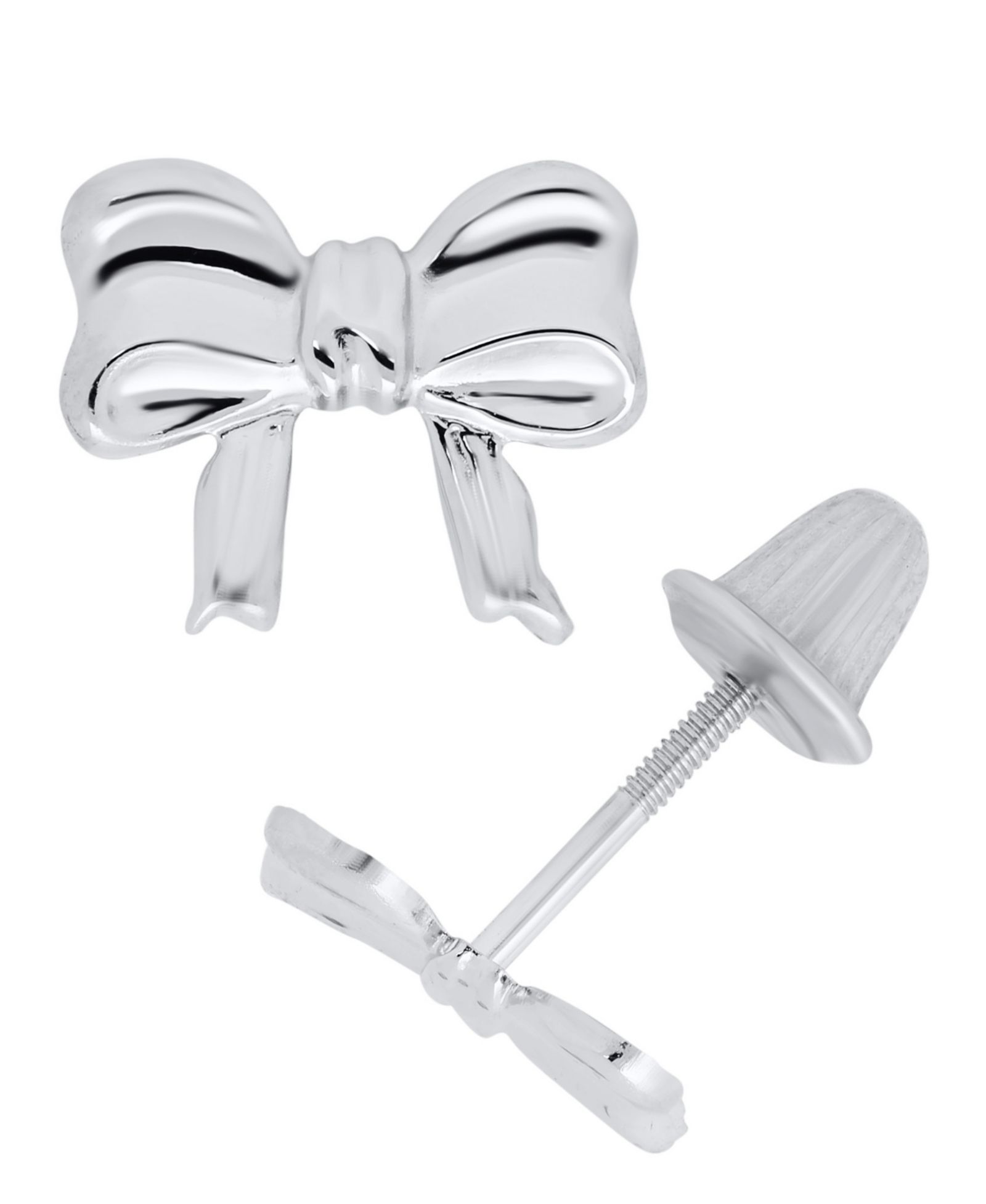 Macy's Kids' Bow Earrings in Sterling Silver