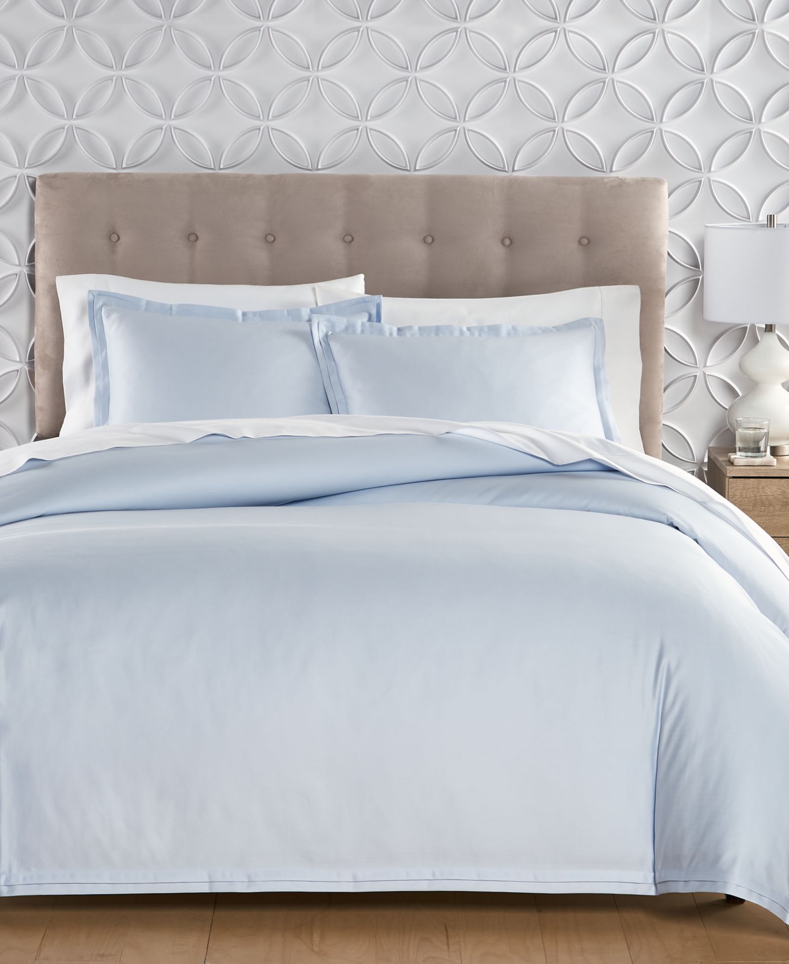 Charter Club Sleep Luxe 800 Thread Count 100% Cotton Pool 3-Pc. Duvet Cover Set, King, Exclusively at Macy’s