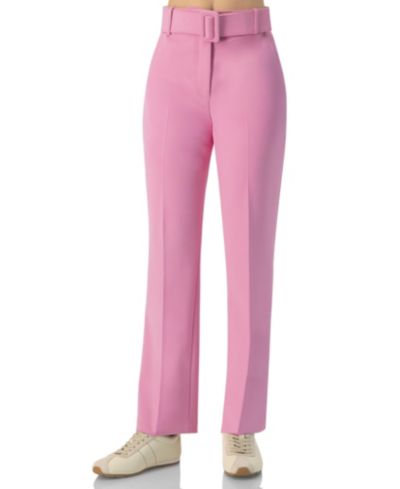 Женские брюки Ivonne Tailored Straight-Leg с поясом